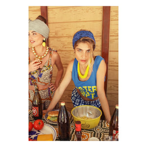 Sisters Department - Olivia Cotton Tank Top | Blue