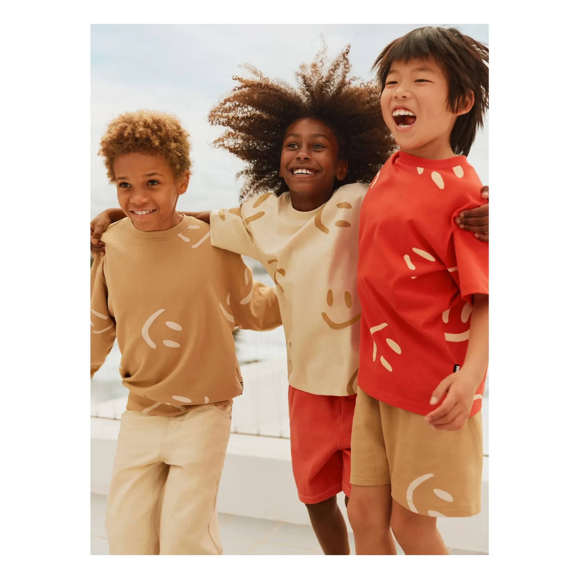 Molo - Monti Smiles organic cotton sweatshirt | Beige