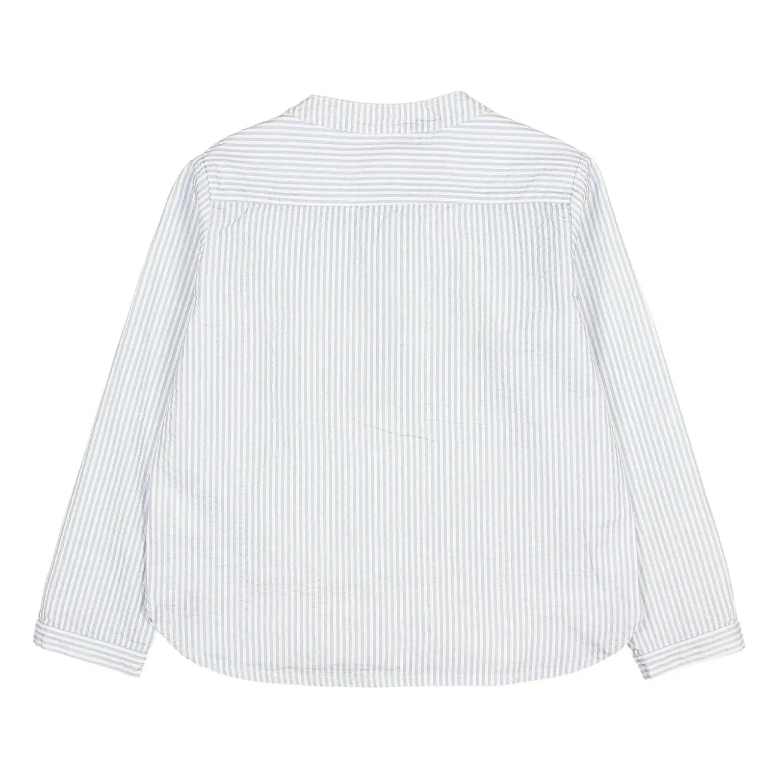 Búho - Kurta Striped Seersucker | Pale blue