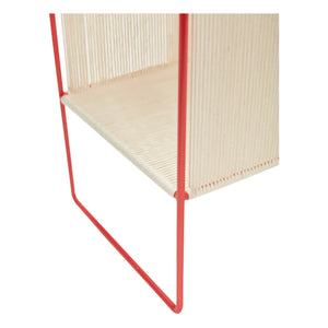 Hübsch - Rope and Metal Magazine Rack | Red