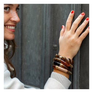 Parabaya - Moca 3 Bracelets | Brown