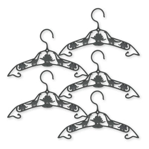 Konges Sløjd - Dino Hangers - Set of 5 | Charcoal Gray