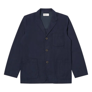 Universal Works - Moleskine Buttoned Jacket | Navy Blue