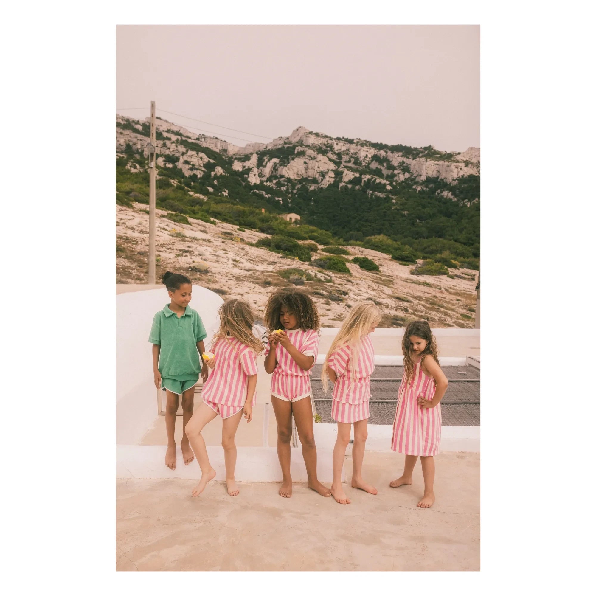 We Are Kids - Bree Organic Towel T-Shirt | Powder Pink