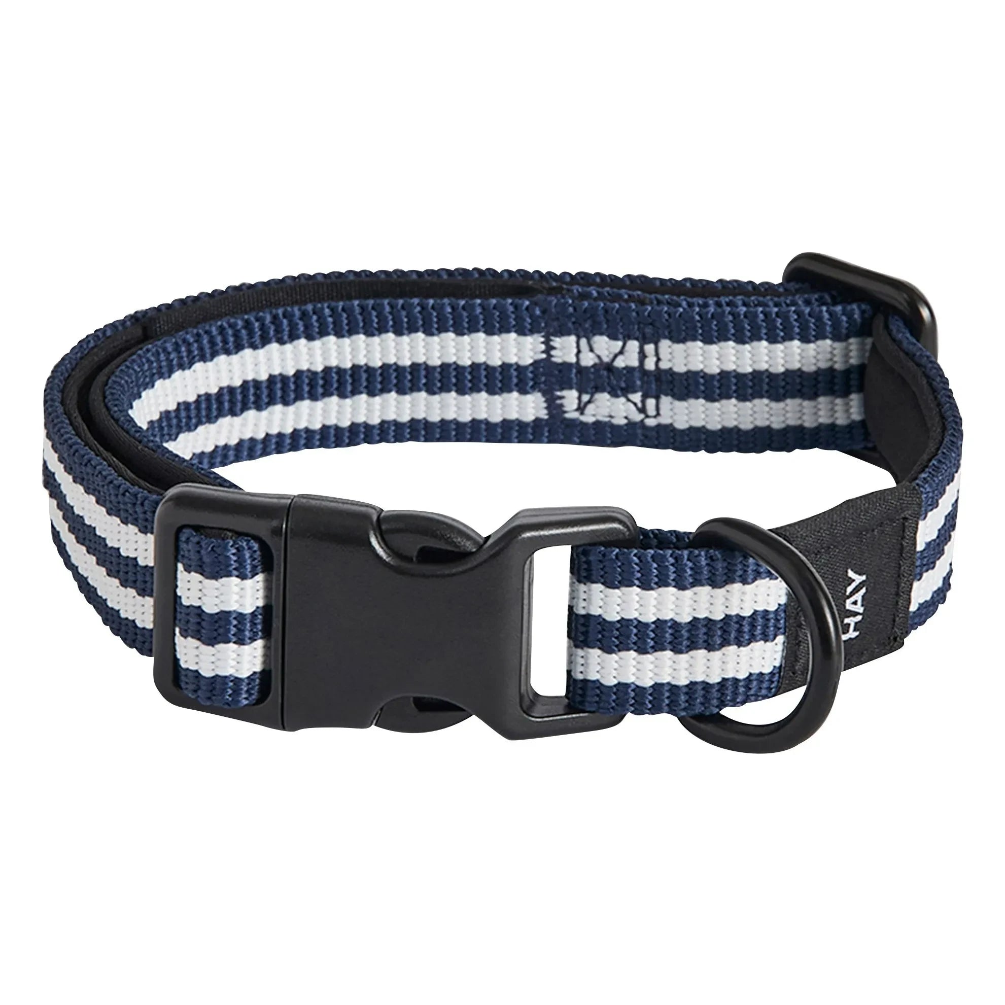 Hay - Striped dog collar | Blue