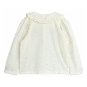 Mini Rodini - Strawberry Organic Cotton Blouse | White