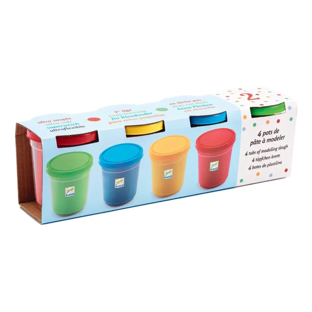 Djeco - Modeling Clay - 4-Piece Set