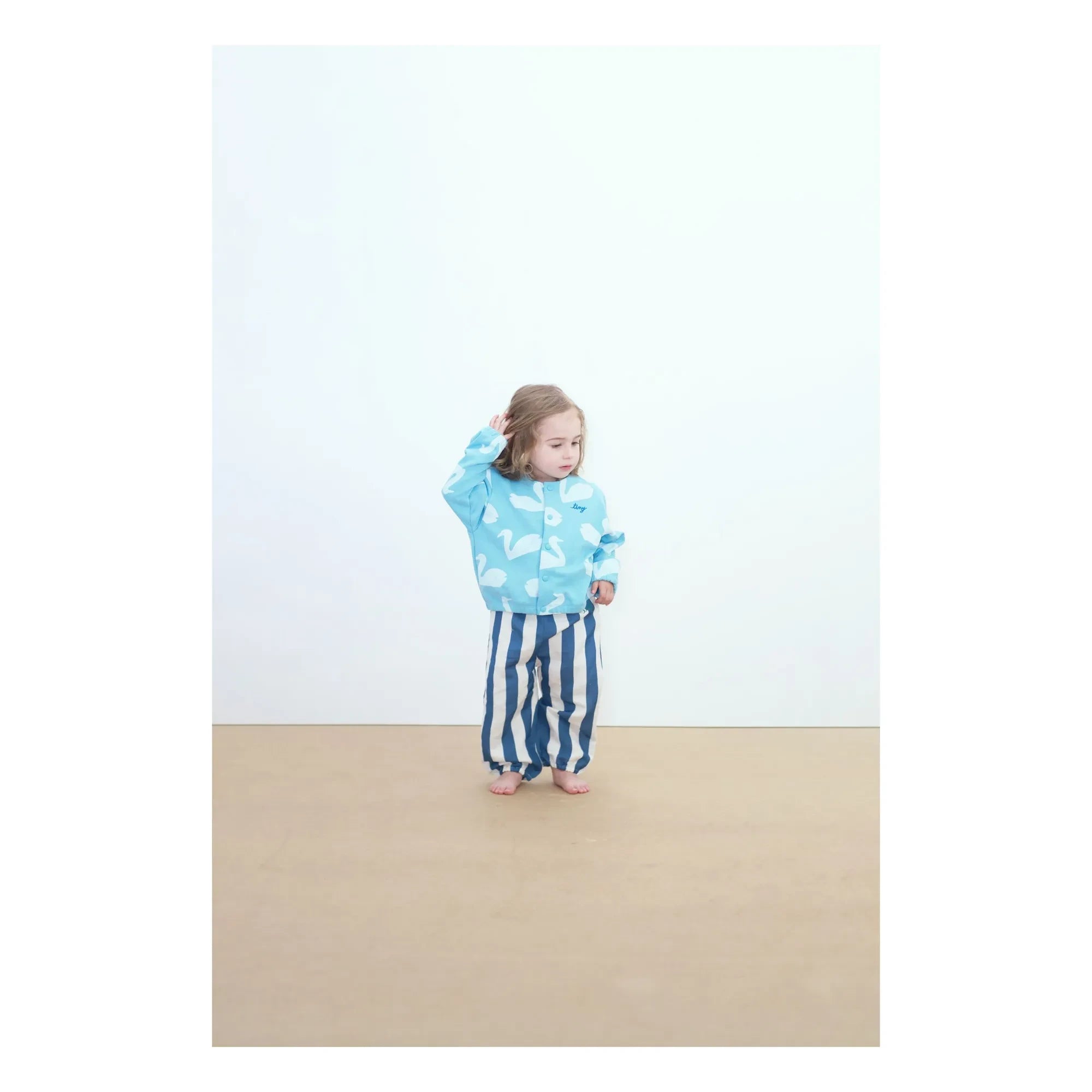 Tinycottons - Organic Cotton Swan Jacket | Light Blue