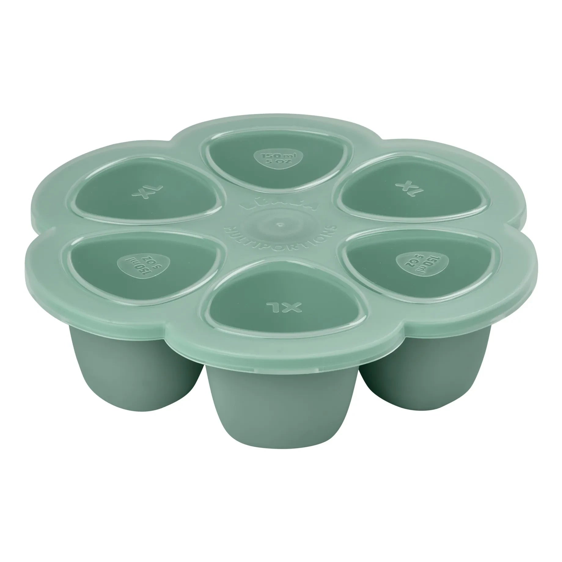 Béaba - Silicone Multi-Compartment Mold - 6 x 150 ml | Sage