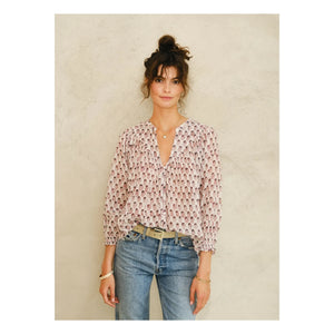 M.A.B.E. - Kiki Cotton Blouse | Red