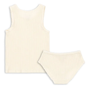 Konges Sløjd - Organic Cotton Underwear and Tank Top Set | Ecru