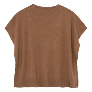 Bompard - Cashmere Boat Neck Poncho | Caramel