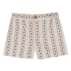 birinit - Bermuda Shorts Sariñena Flowers | Ivory