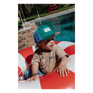 Hello Hossy - Curved Visor Cap Trucker Mini Flat Organic Cotton | Green