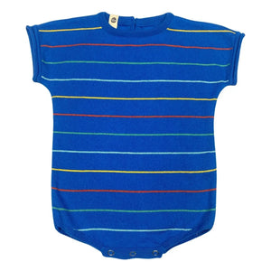 Bayiri - Botanik Striped Organic Cotton Bodysuit | Blue