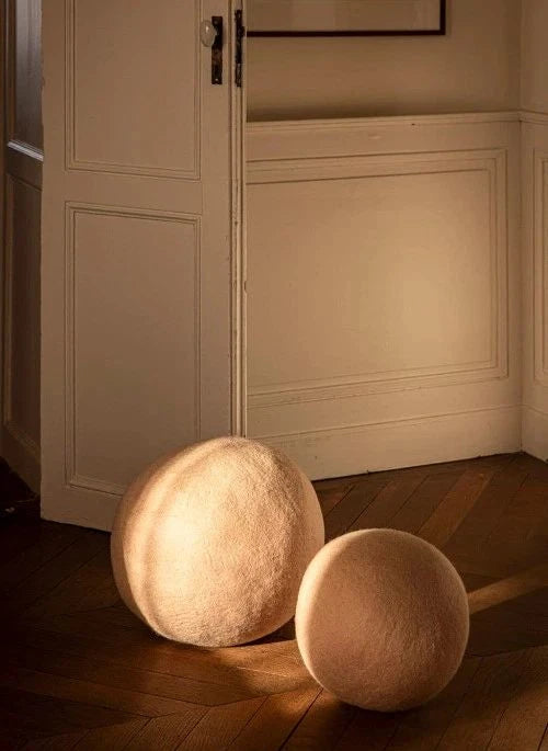 Muskhane - Felt pouf | Powder pink