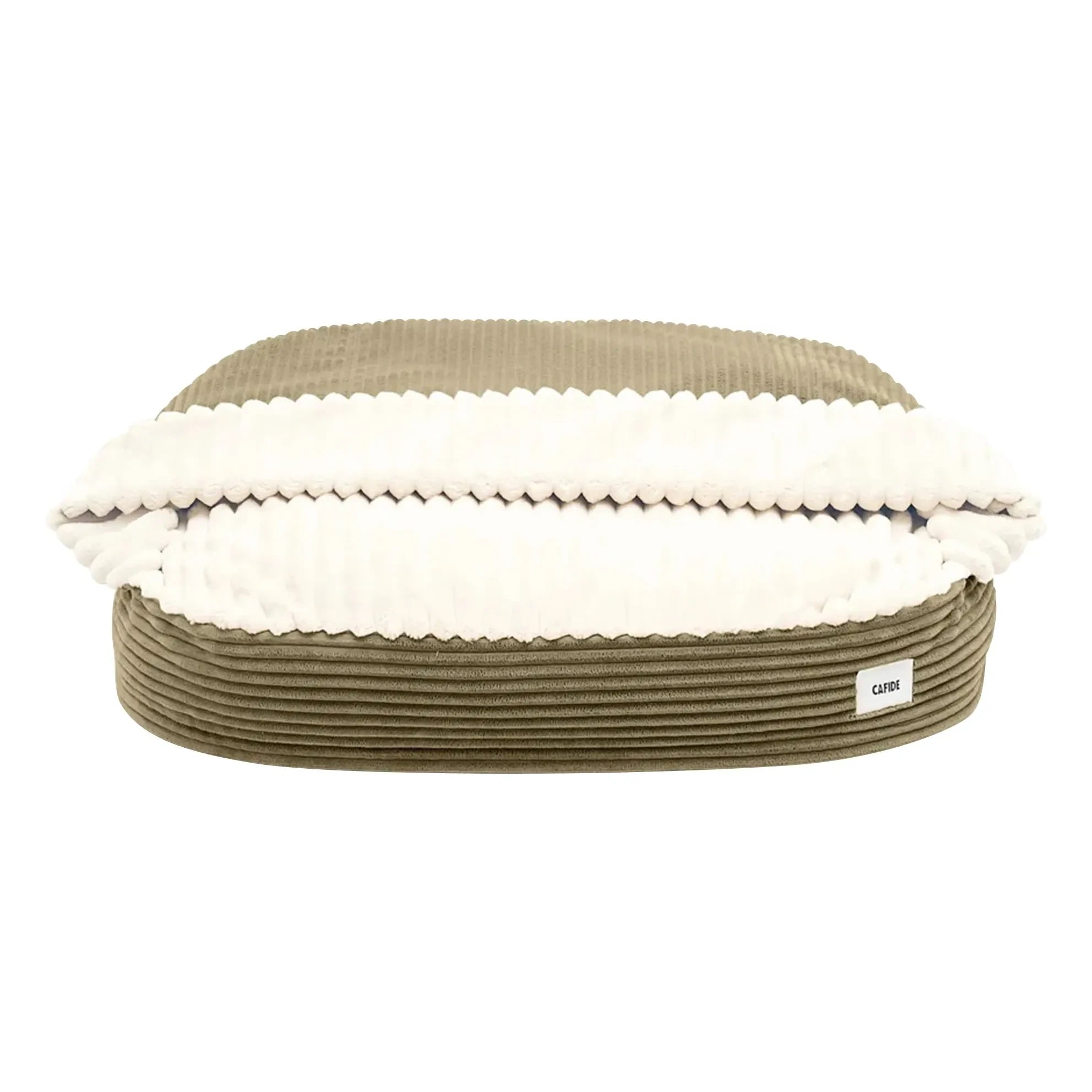 Cafide - Maso textured dog bed | Green