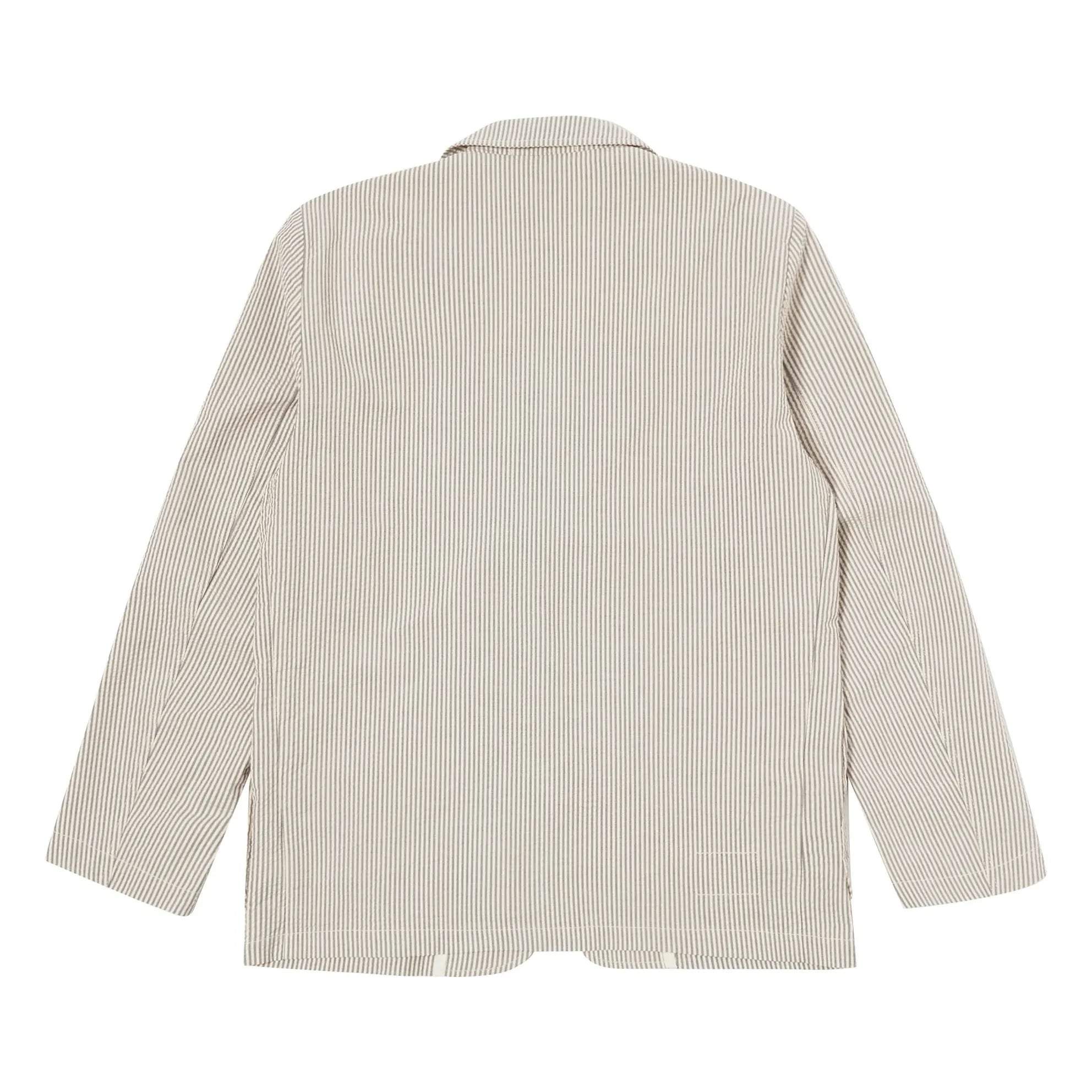 Universal Works - Striped Derby Jacket | Gray