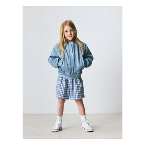 Brunobruno Nation - Adrian Recycled Fiber Bomber Jacket | Light Blue
