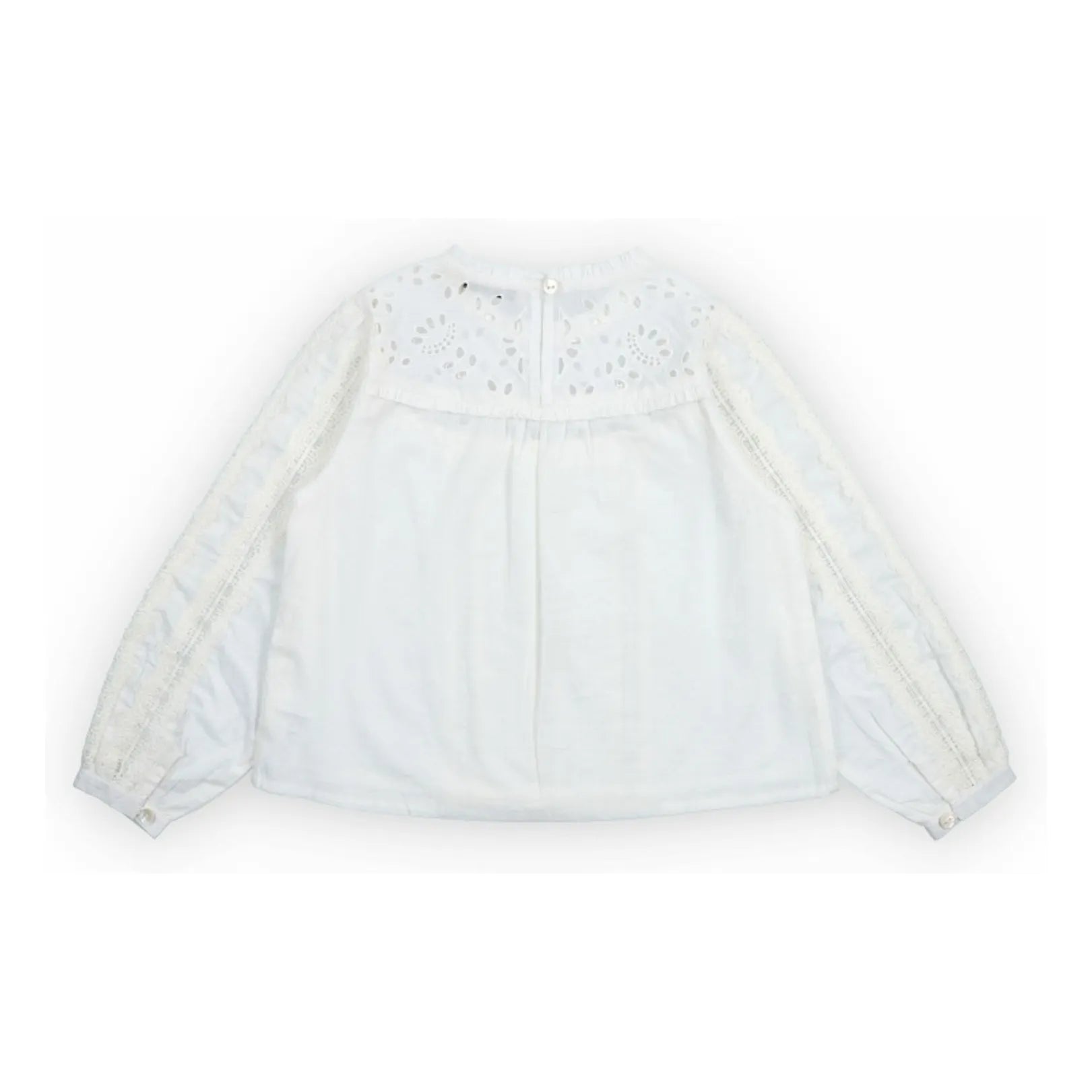 The New Society - Dahlia Blouse | White