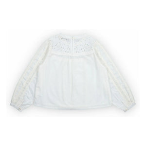 The New Society - Dahlia Blouse | White