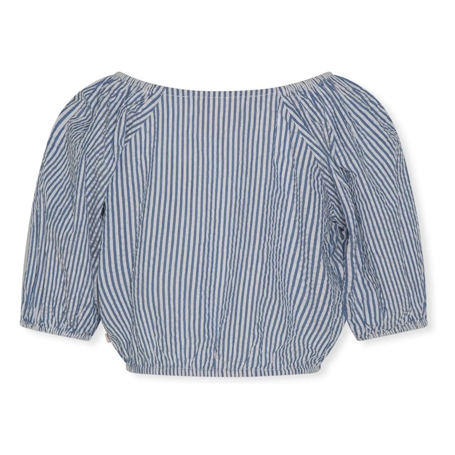 AO76 - Striped Neha Blouse | Blue