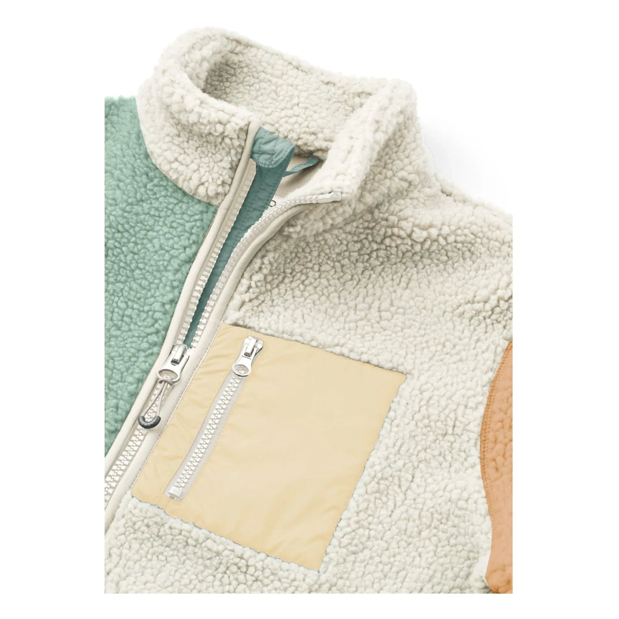 Liewood - Nelson Color Block Recycled Fiber Sherpa Jacket | Green