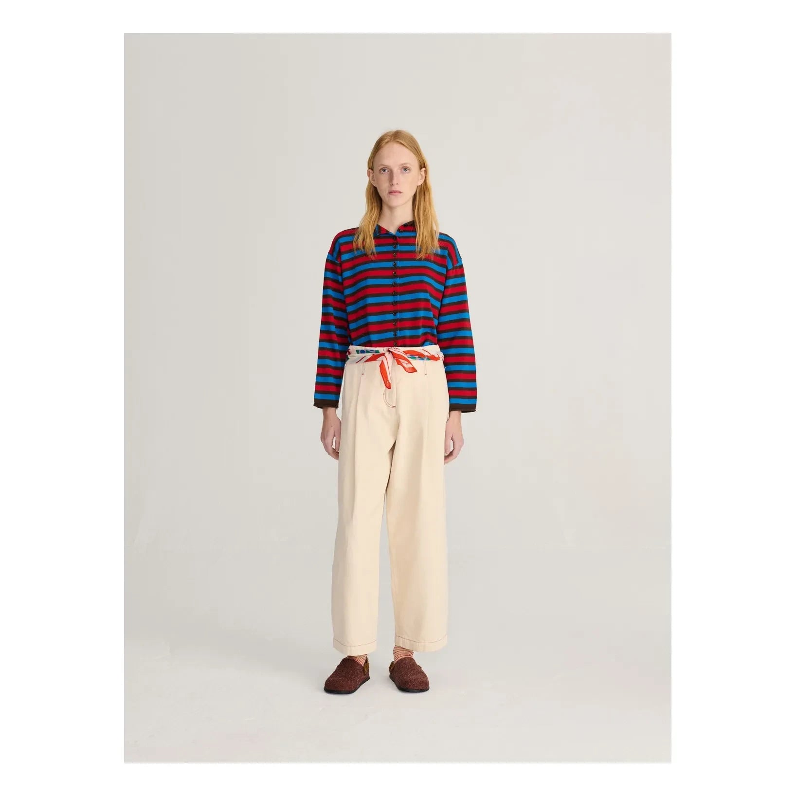 Bobo Choses - Organic cotton striped cardigan | Red