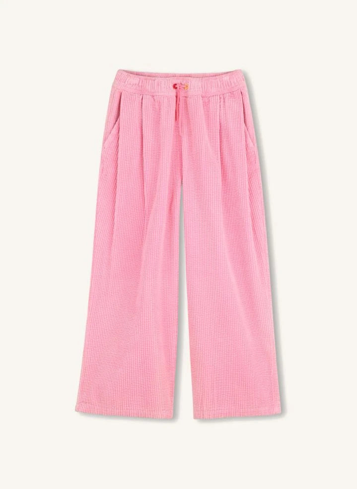 Kenzo - Kadife Lastikli Pantolon | Şeker Pembe