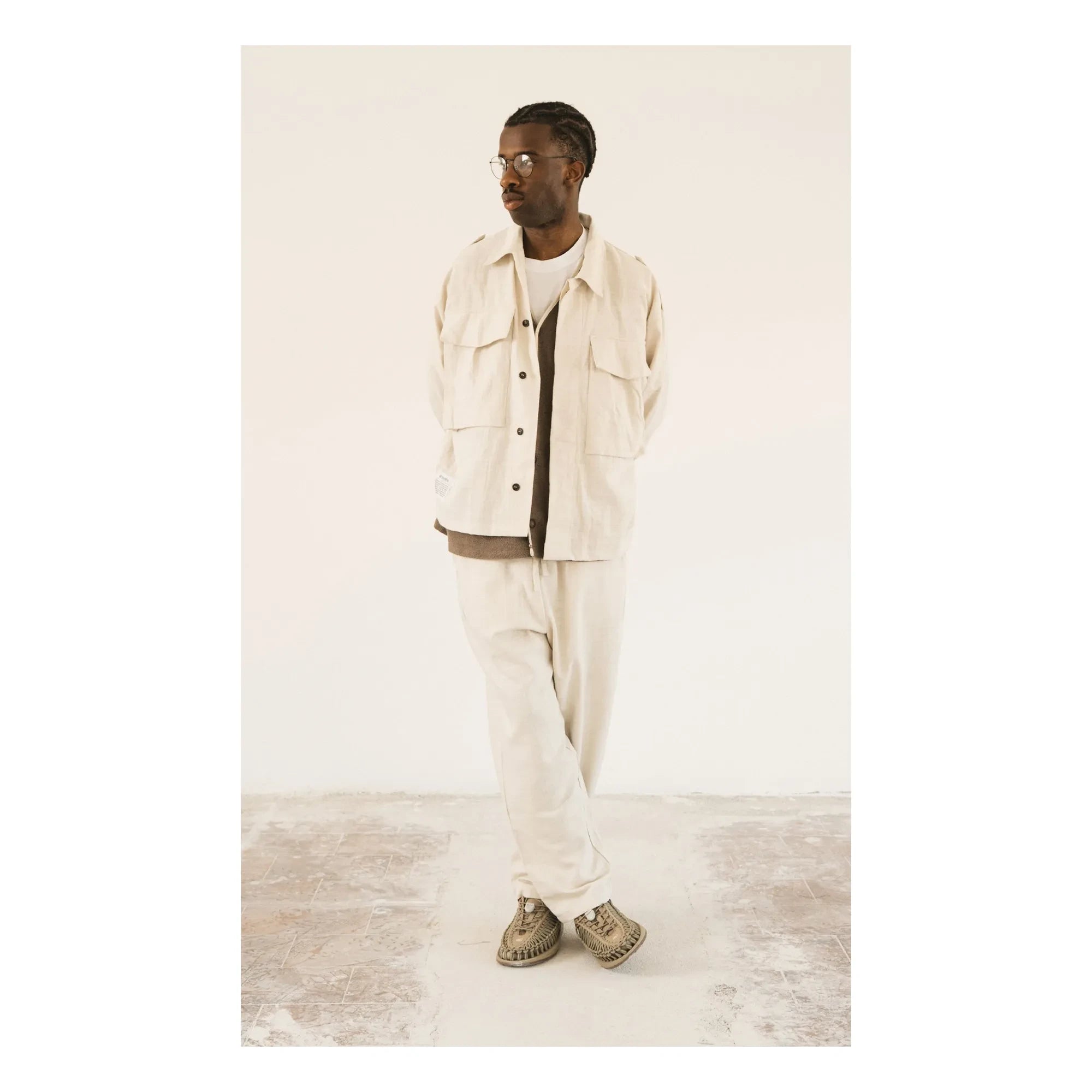 Wooden Store - Askeri overshirt | Krem