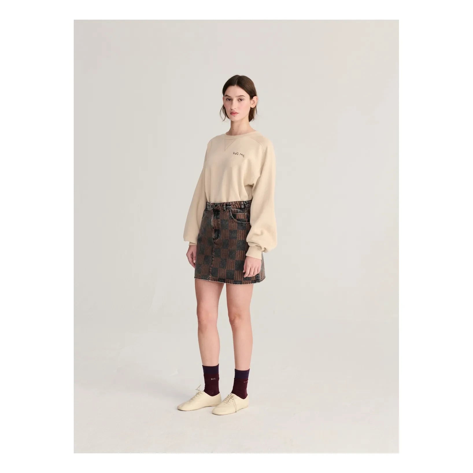 Bobo Choses - Hug Me organik pamuk sweatshirt | Bej