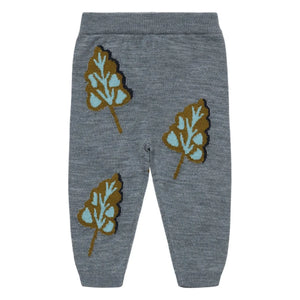FUB - Arbres İnce Örgü Merinos Yün Pantolon | Gri