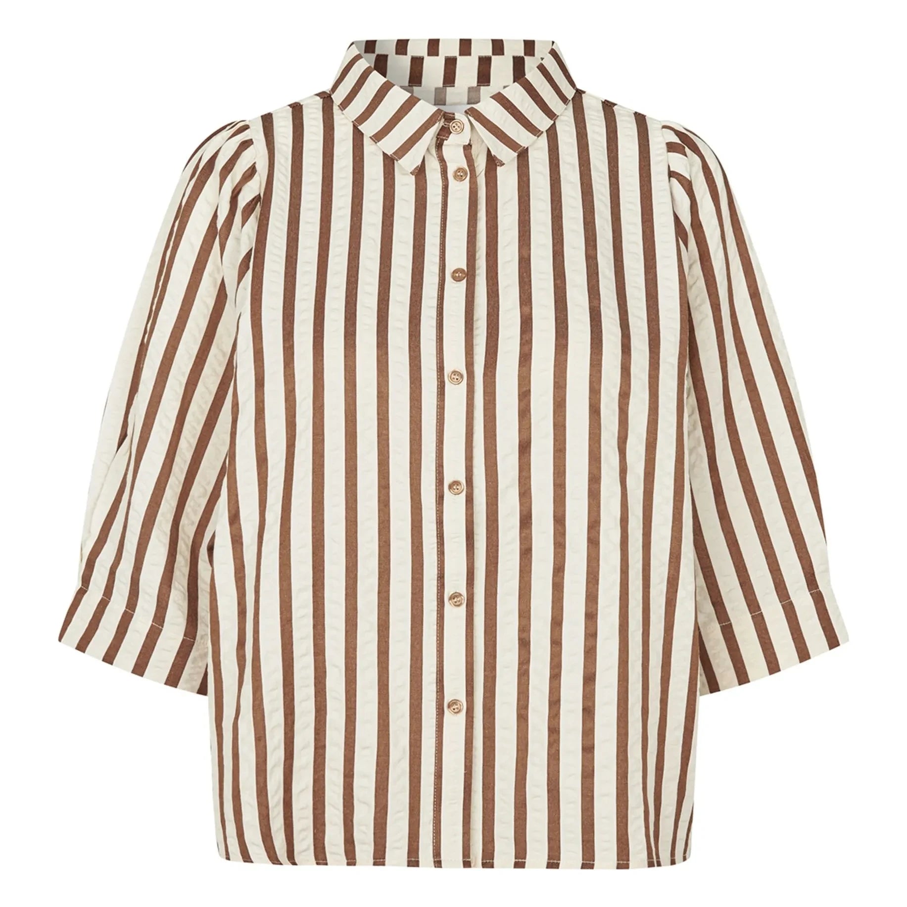 Lollys Laundry - Bono Cotton Shirt | Mocha