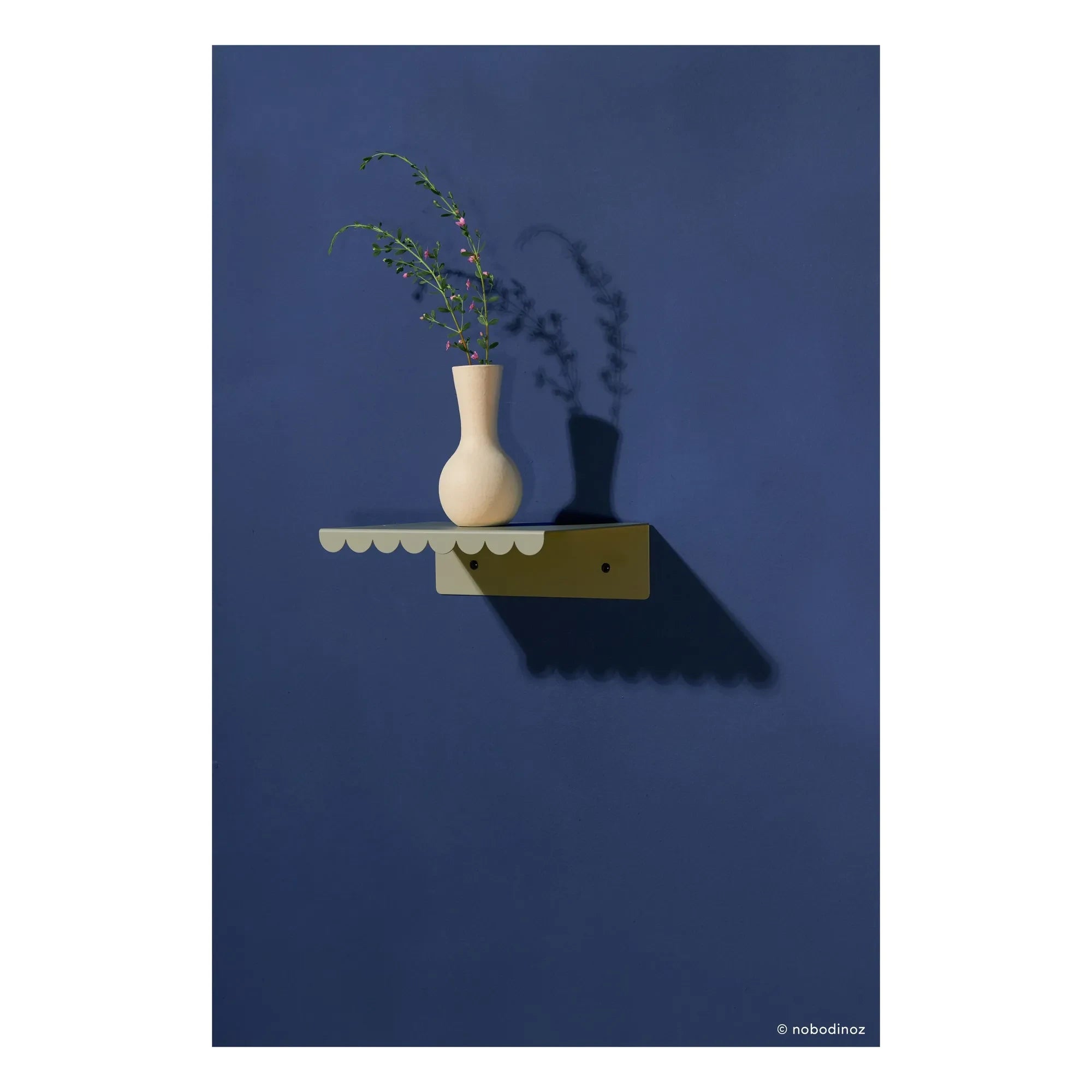 Nobodinoz - Vibes Wall Shelf 20x16 cm | Sage