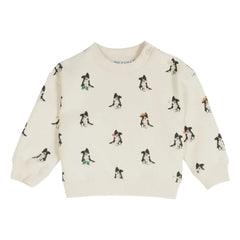 Emile et Ida - Border Collie Organic Cotton Sweatshirt | Cream