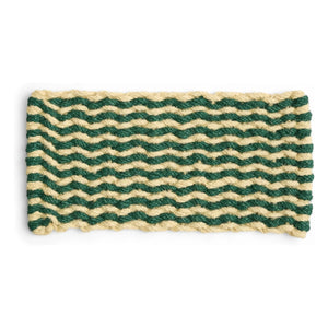 Hay - Coco Striped Wave Doormat | Dark Green