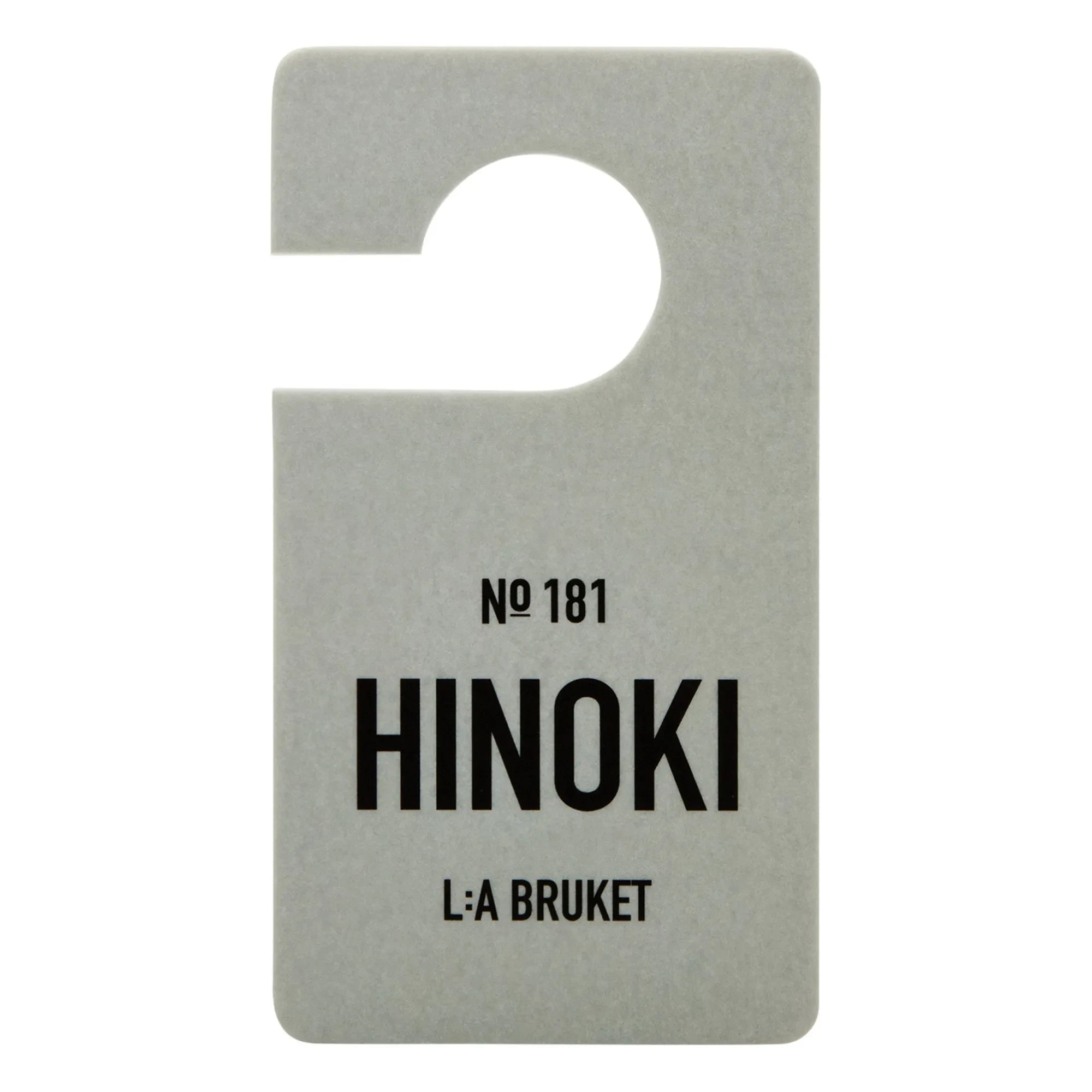 L:A BRUKET - 181 Fragrance Label Hinoki