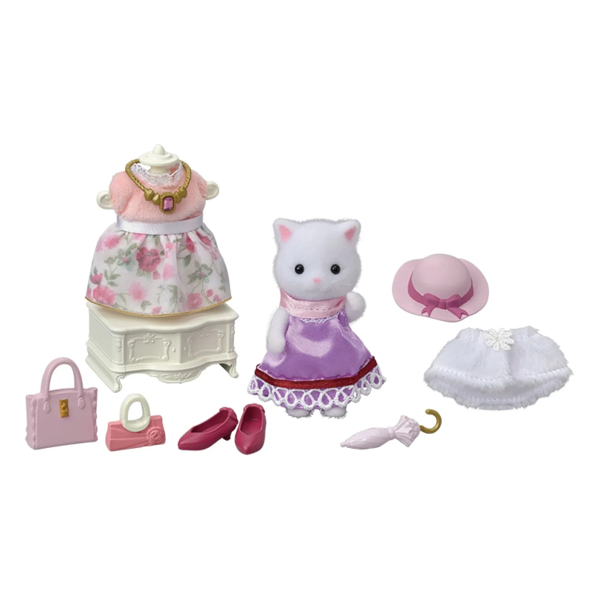Sylvanian Families - Moda valizi ve büyük kız kardeş Fars Kedisi