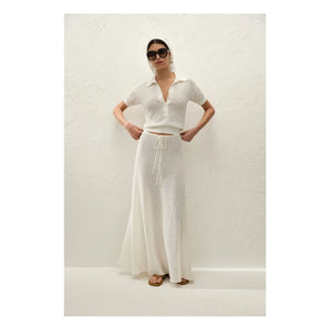 Faithfull the Brand - Polo Pointelle Lena Cotton | Ecru