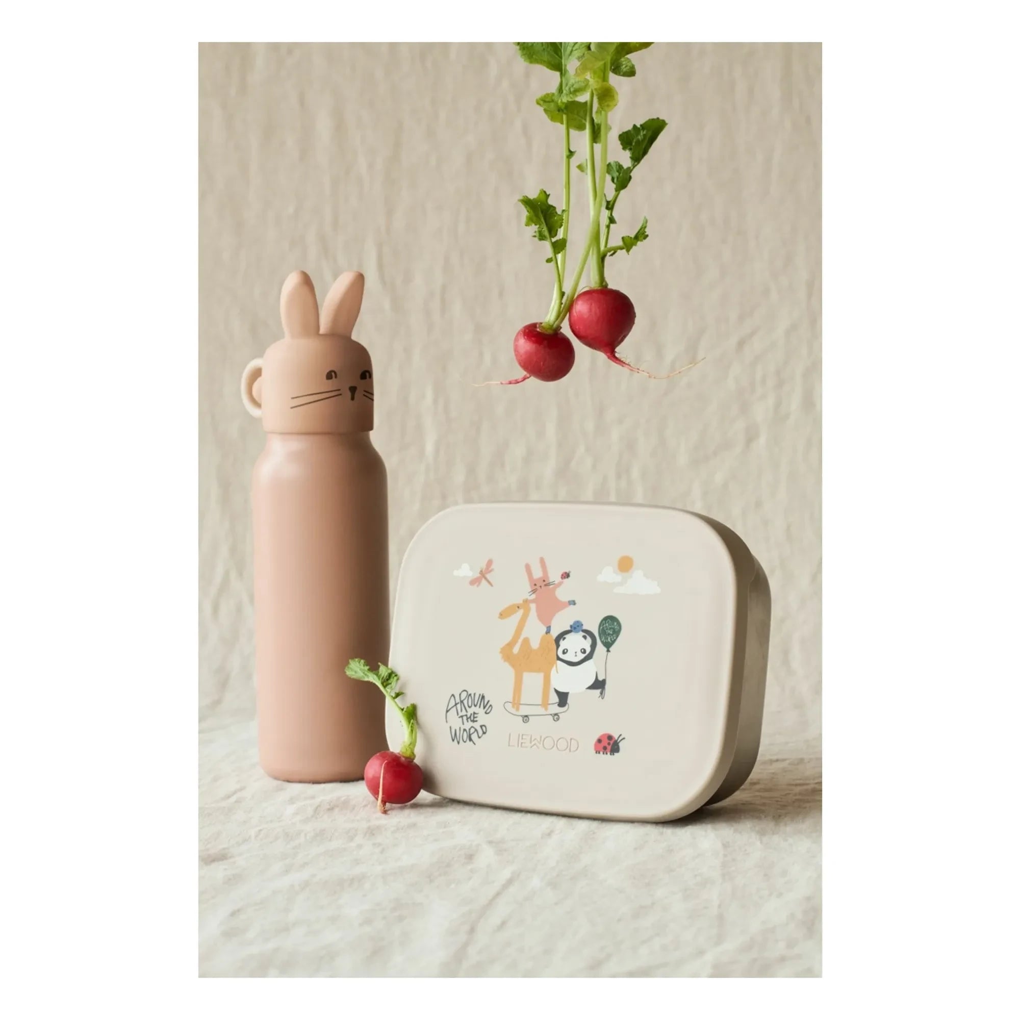 Liewood - Falk Rabbit Baby Bottle - 350 ml | Light Tuscany