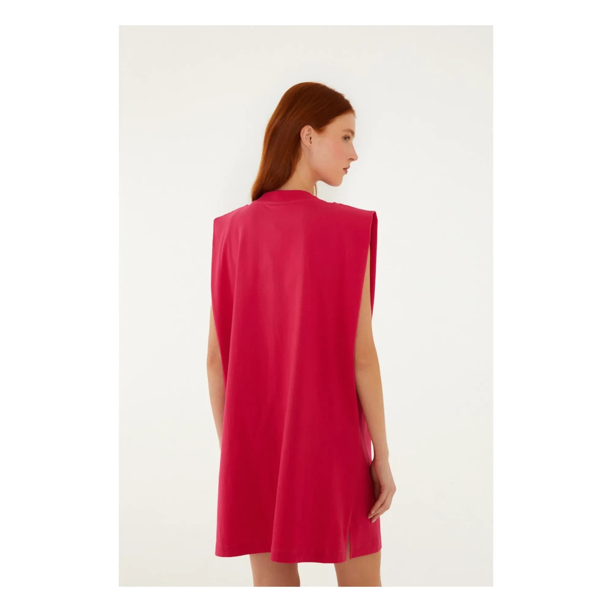 Farm Rio - Tropikal Pembe Pamuk Elbise | Pembe