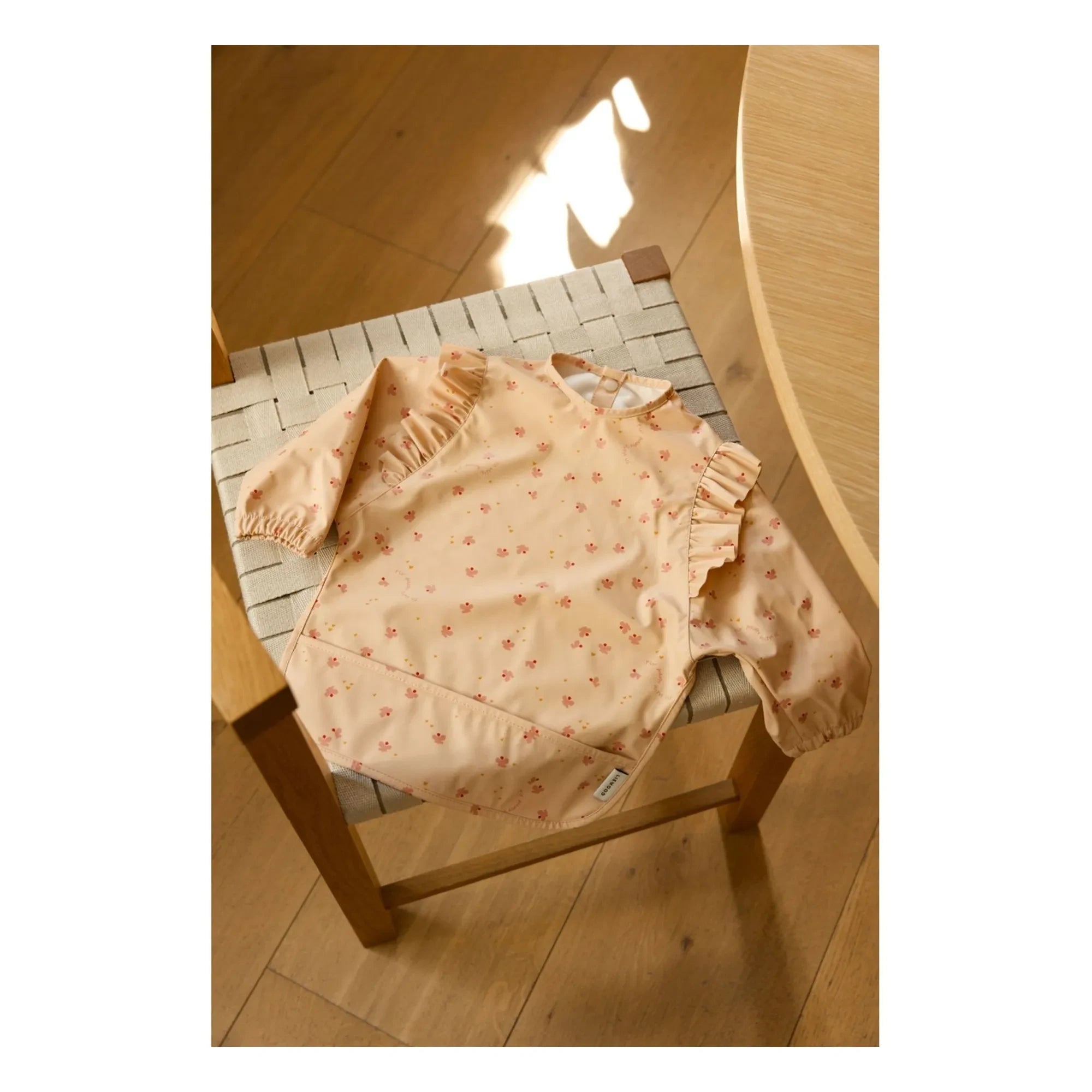 Liewood - Merle Long-Sleeve Bib | Mini Butterfly/Apple Blossom