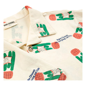 Bobo Choses - Pickles Organic Cotton Shirt and Shorts Set | Ecru