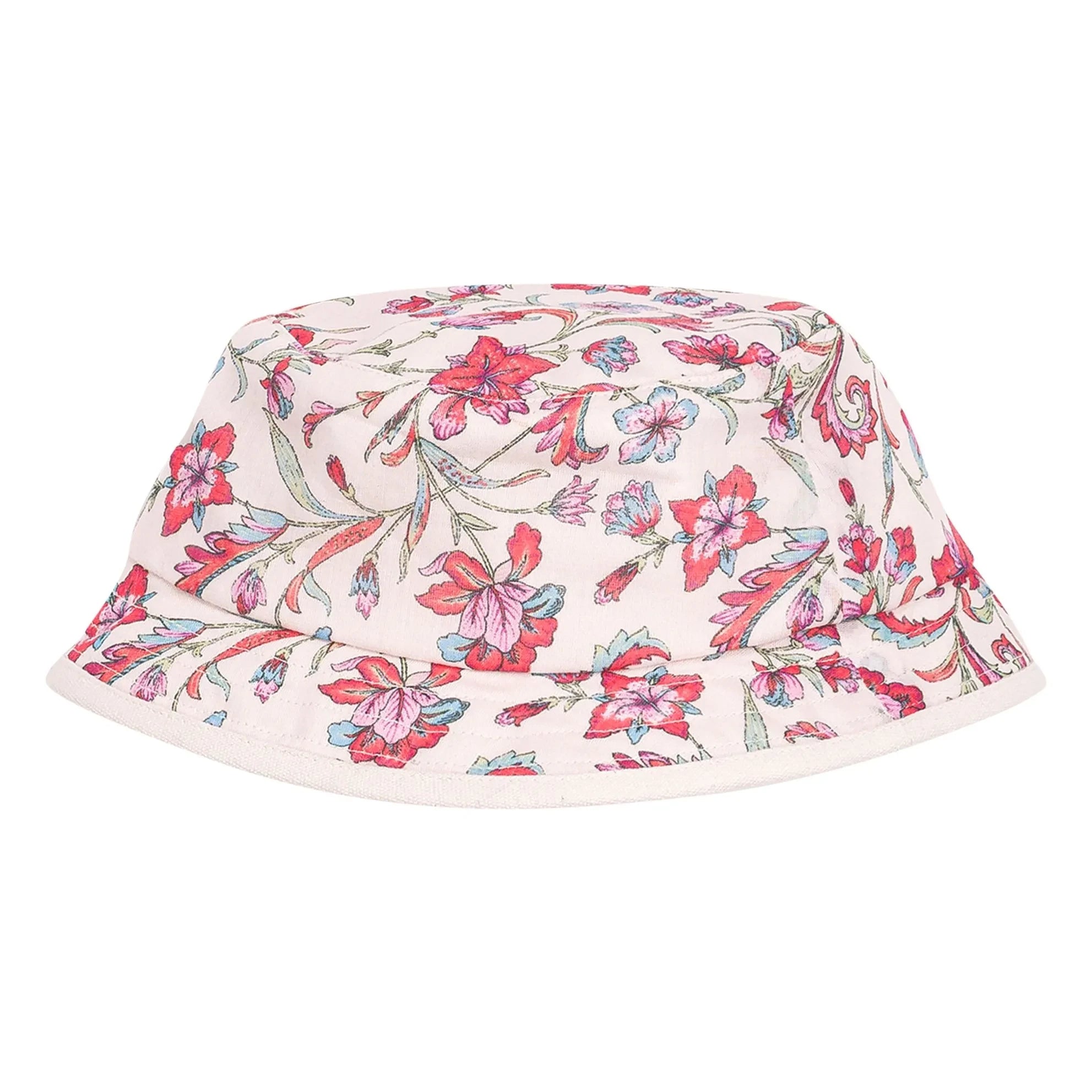 Louise Misha - Lajik Floral Organic Cotton Hat | Cream