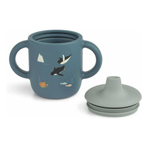 Liewood - Neil Silicone Training Cup | Arctic Sea/Ocean View