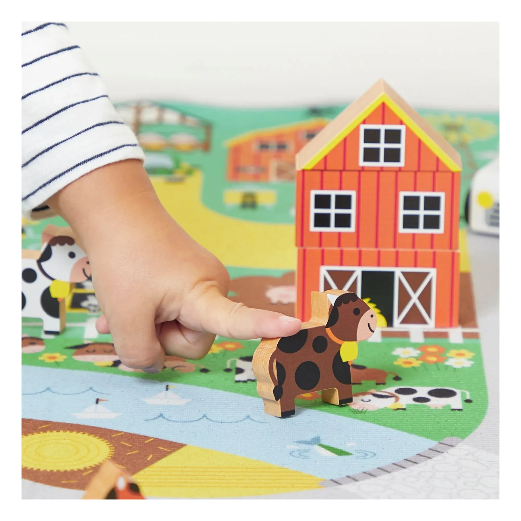 Janod - Farmhouse Wooden Block Set - Crossroads