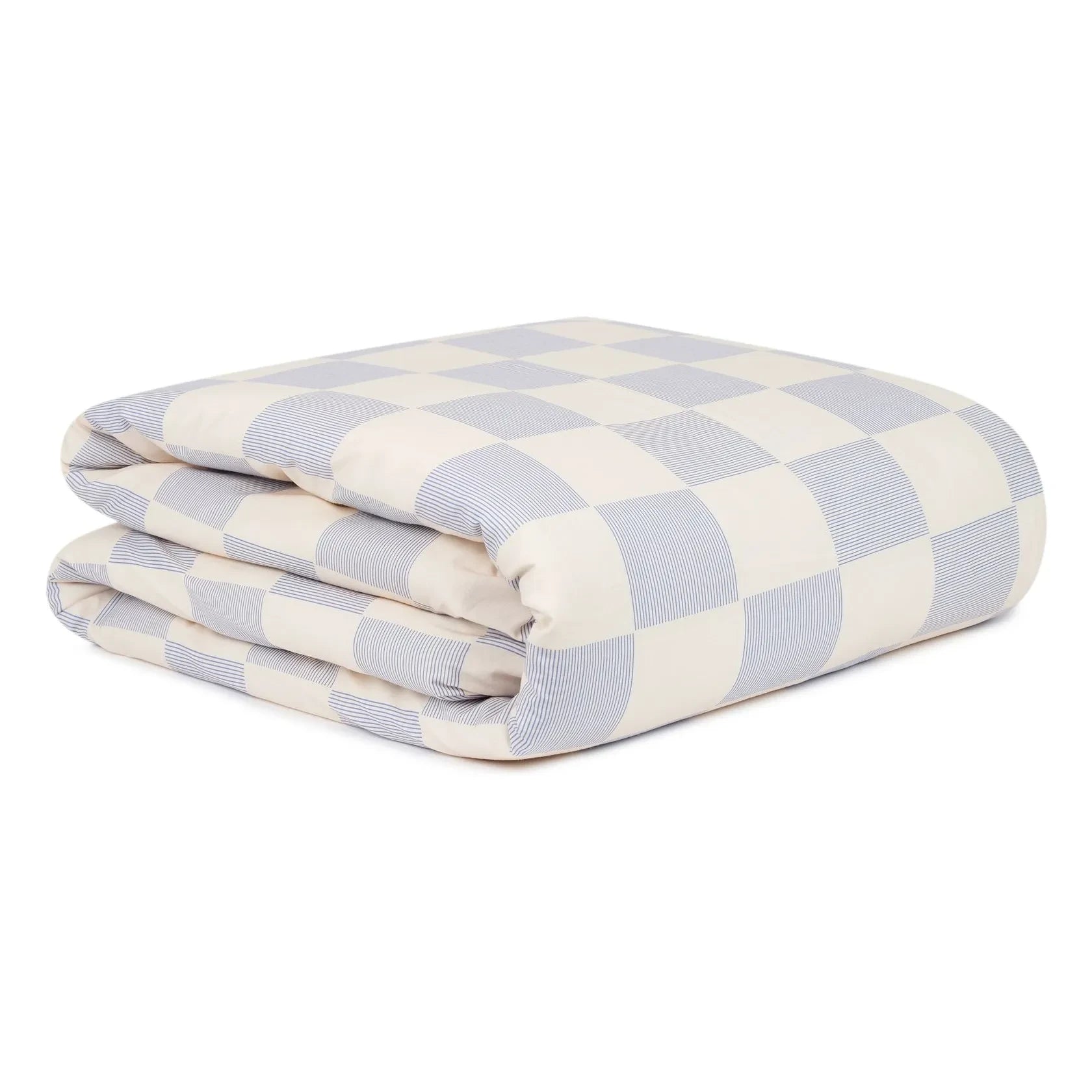 Nobodinoz - Sheldon Plaid Duvet Cover | Blue