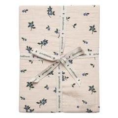 garbo&friends - Wild Raspberry Cotton Muslin Fitted Sheet | Ivory