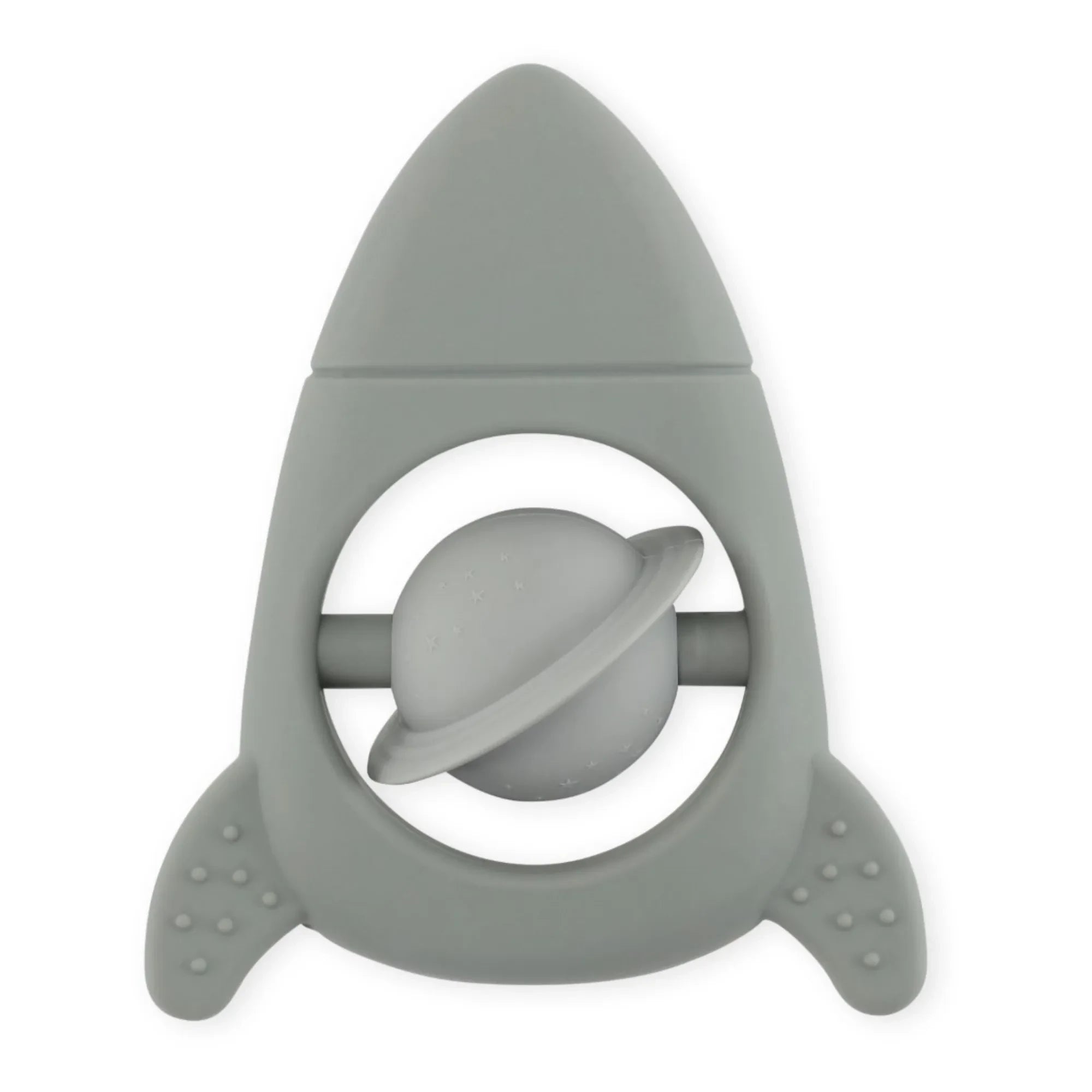 Konges Sløjd - Rocket Silicone Teething Ring | Grey