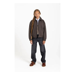 Finger in the nose - Sage Houndstooth Yün Ceket | Kahverengi